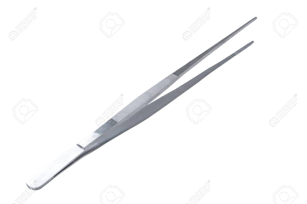 Forceps . Medical surgical hand tool. Medicine and health. Exper